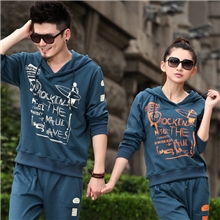 批发春秋新款潮流纯棉男士运动套装休闲卫衣运动外套男款