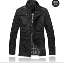 团购冬装男装上衣商务休闲夹克中长款棉衣外套棉服厂家直销