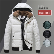 2013秋冬款羽绒棉衣男可拆卸帽刺绣加厚棉衣男式保暖外套批发