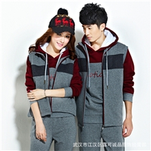 情侣秋装韩版套装男士抓绒加厚卫衣秋冬运动女潮休闲运动服三件套