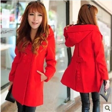 1033#毛呢外套女秋冬新款毛呢中长外套女呢子大衣女
