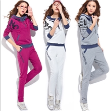 2013秋装新款女装卫衣潮韩版时尚修身运动服运动休闲套装
