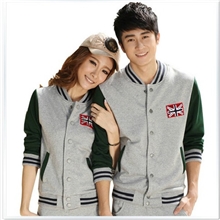 诚招代理免费加盟韩版男女春秋款棉开衫跑步户外情侣运动服套装