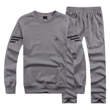 2013春秋新款休闲男士纯棉圆领套衫运动服套装实力厂家供货6050