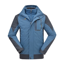 新款防水防风户外加内胆冲锋男式冲锋衣实力厂家供货3355