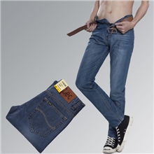 韩版新款专柜正品春夏牛仔裤男直筒修身牛仔裤男款大码