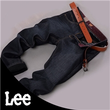 Lee男式牛仔裤加绒加厚牛仔裤男直筒修身韩版男牛仔裤工厂直销