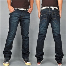 原单牛仔裤批发秋冬新款韩版修身直筒牛仔裤男一件代发李牌