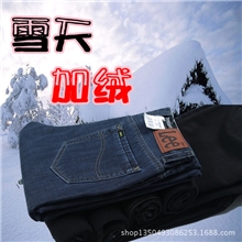 冬季加绒牛仔裤男士牛仔批发一件代发直筒商务加绒牛仔裤男lee