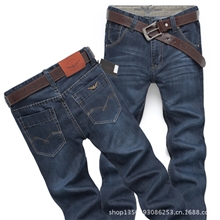 男士牛仔裤秋款直筒修身长裤高档牛仔裤男专柜品质男装一件代发
