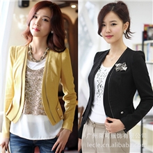 韩版服装代理加盟短款女装休闲外套机车拉链OL小外套厂家1212