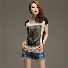 [天天特批]特价女装2013新款韩版宽松版短袖女t恤品质T恤低价