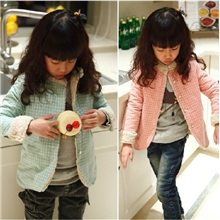 时尚小衣秋冬新款女童外套抓绒保暖童外套厂家童装批发