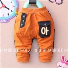 【包邮】2013春装上新品牌童装批发男女童全棉卡通长裤mbs爆款