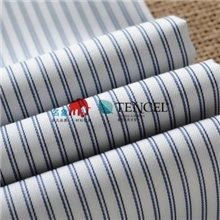 MX-C111高档环保现货天丝棉色织衬衫面料、职业装面料