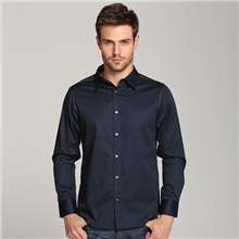 2013秋季纯棉长袖衬衫男纯色男士衬衣商务休闲简约风可订货