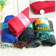 HM秋冬韩版女装加厚内拉绒九分裤批发女式纯精梳棉高弹力打底裤