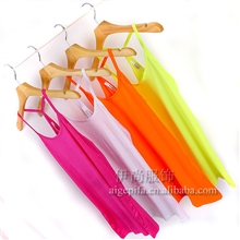 2013春夏新款女装中长款莫代尔打底吊带衫女款小背心15色