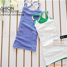 2013低价特批夏季女款纯棉Y字细带打底吊带衫背心28色