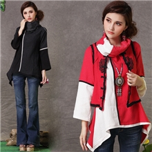 FA8071实拍2013新款秋装长袖堆堆领拼接俏皮上衣雨点T恤衫女