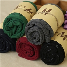 145-0077秋冬必备新品热销日式外贸印船锚加绒加厚百搭打底裤K23