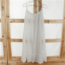 特批森林系外贸日单百搭宽松蕾丝花边拼接吊带连衣裙内搭打底裙