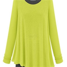 13秋冬欧美明星款不规则假两件套宽松长袖大码连衣裙t恤淘宝货源