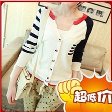 爆款2013秋装新款日韩版长袖女式针织衫开衫厂家批发SWT/10185