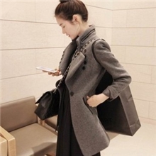 2013韩版秋款女装新款立领羊绒大衣毛呢外套韩版气质女装一件代发
