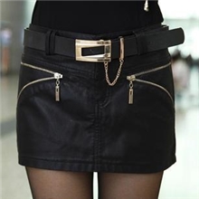 2013夏秋新款包臀PU皮短裙韩版大码包裙半身裙皮裙女