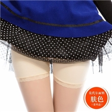 1012莎米姿莫代尔防走光安全裤短裤批发冰丝蕾丝三分打底裤