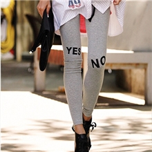 新款韩版时尚YES.NO原单九分打底裤子女裤休闲裤潮流爆款
