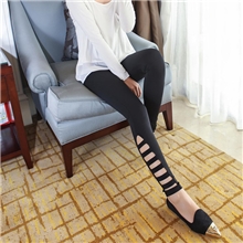 2013新款韩版时尚脚口两侧绑带修身时尚女裤打底裤