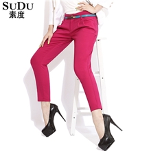 素度2013秋季女装哈伦裤长裤修身显瘦休闲小脚裤女裤子潮A530