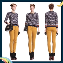 现货2012秋冬女新撞色羊毛混纺针织衫毛衣1125034360