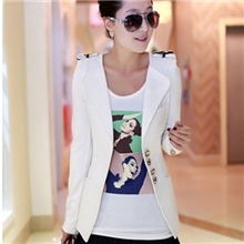 2013新款OL时尚修身小西装短外套长袖韩版帅气女装休闲西服