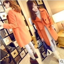 新款冬装韩版女装毛呢外套女呢子冬季外套大衣中长款欧洲站秋装