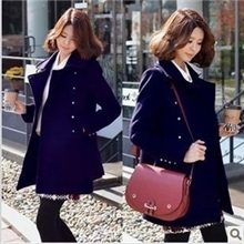 中长款呢大衣秋装毛呢外套女装呢外套秋冬呢子大衣