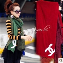 2013冬季优雅女装亮色毛线拼雪纺纱加长加宽款厚实围巾