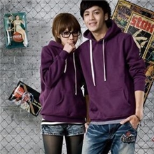 2013秋装爆款休闲班服纯色大码带帽长袖运动情侣卫衣外套