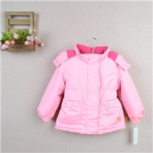 有烫钻外贸欧美原单童装wonder&kids女童连帽棉衣加厚保暖冲锋衣