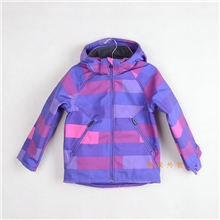 外贸原单童装秋冬男童女童HM儿童户外冲锋衣摇粒绒加厚格子外套