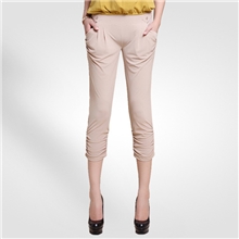 汝兄服饰春夏装新款哈伦裤女修身显瘦淑女气质休闲裤七分裤子