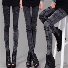 2013新款春秋款女士打底裤牛仔女裤大码加绒铅笔小脚长裤子女装