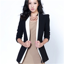 2013春秋款女装新款ol职业小西装韩版修身中长款女士外套西服