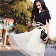 高档2013春装连衣裙女装新款真丝欧根纱春款裙子气质淑女