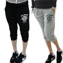 (AG七分)现货直批韩版薄款休闲运动裤中裤七分裤哈伦裤灯笼裤纯棉