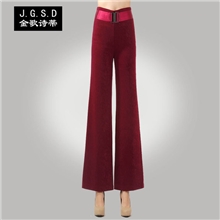 金歌诗蒂批发秋冬女阔脚长裤大码高腰喇叭裤休闲裤职业裤一件代发