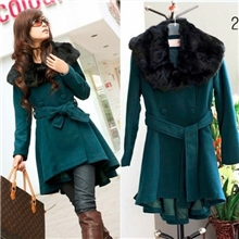 厂家直销2011新款女式修身呢子大衣时尚大衣气质长大衣A2-270