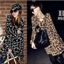 供应热卖韩版女装女式豹纹连衣裙时尚紧身公主裙淘宝网A4-208